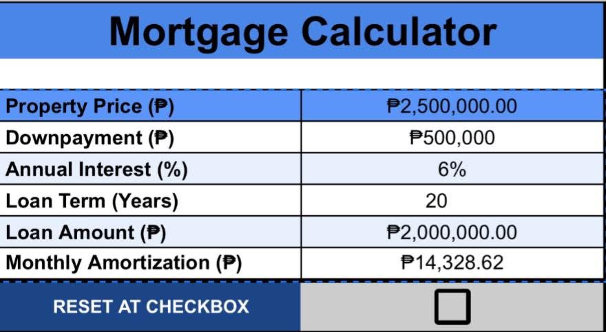 An image of a mortgage calculator
