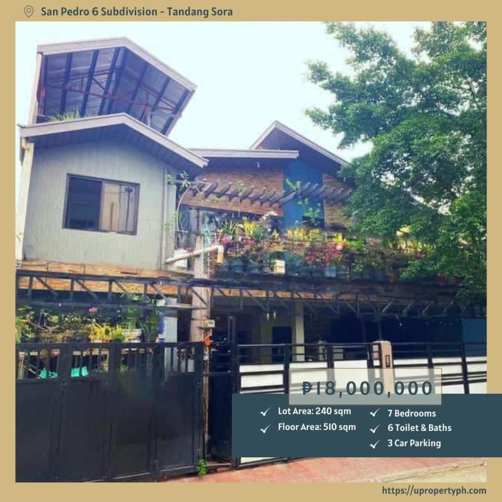 Spacious 7-Bedroom House and Lot for Sale in San Pedro 6, Tandang Sora, Quezon City – Ideal Family Home &&nbsp;Investment