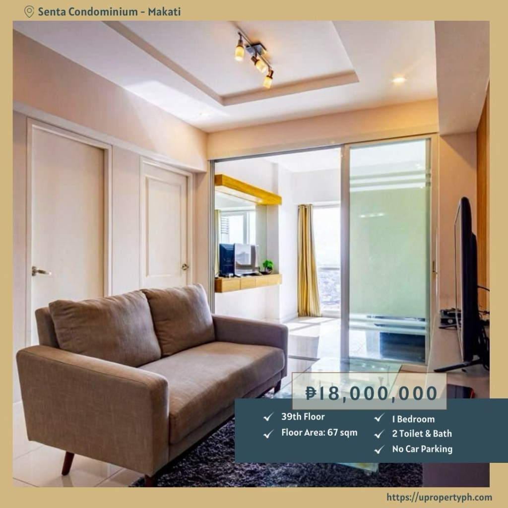 1-Bedroom Condo for Sale at Senta Condominium, Makati&nbsp;City