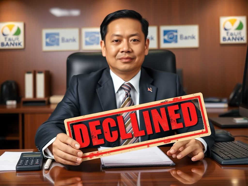 bank officer declining a loan