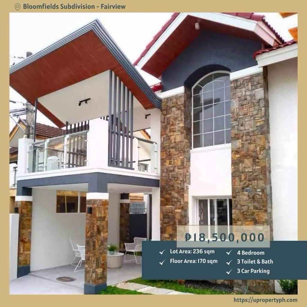 For Sale: Your Dream 4-Bedroom House and Lot in Bloomfields Subdivision, Fairview, Quezon&nbsp;City