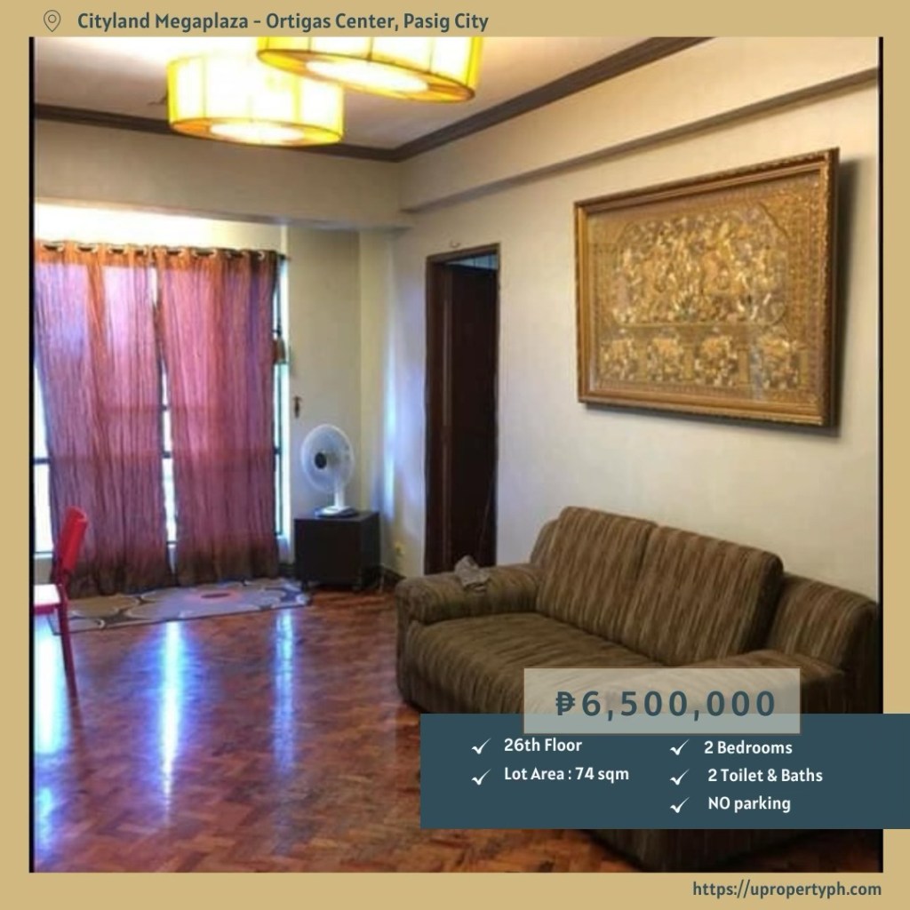 Fully Furnished 2-Bedroom Condo for Sale at Cityland Megaplaza, Ortigas Center, Pasig&nbsp;City