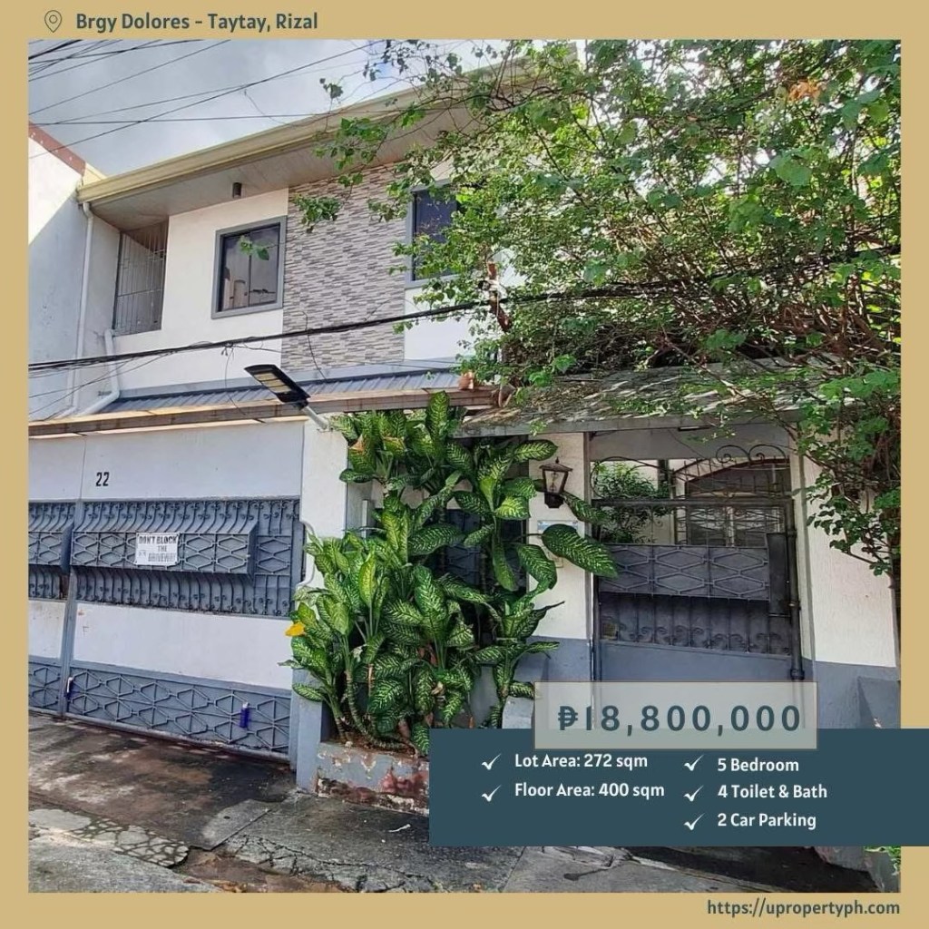 Discover Your Dream Family Home: Spacious 5-Bedroom House & Lot for Sale in Prime Dolores, Taytay,&nbsp;Rizal