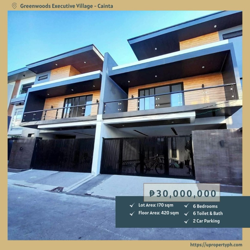Spacious Luxury: 6-Bedroom House and Lot for Sale in Greenwoods Executive Village, Cainta,&nbsp;Rizal