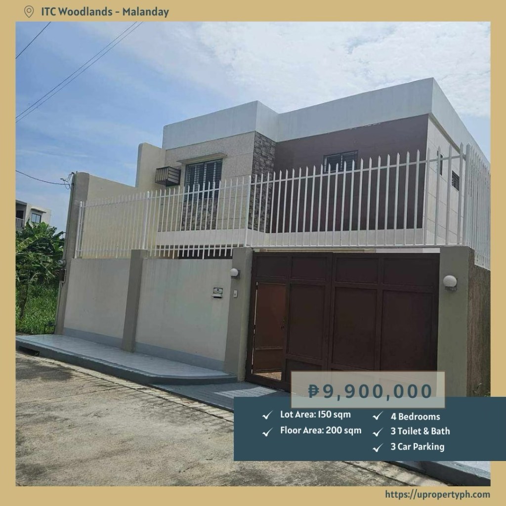 Spacious 4-Bedroom House and Lot for Sale in Valenzuela City, Metro Manila – Your Ideal Family Home at ITC&nbsp;Woodlands