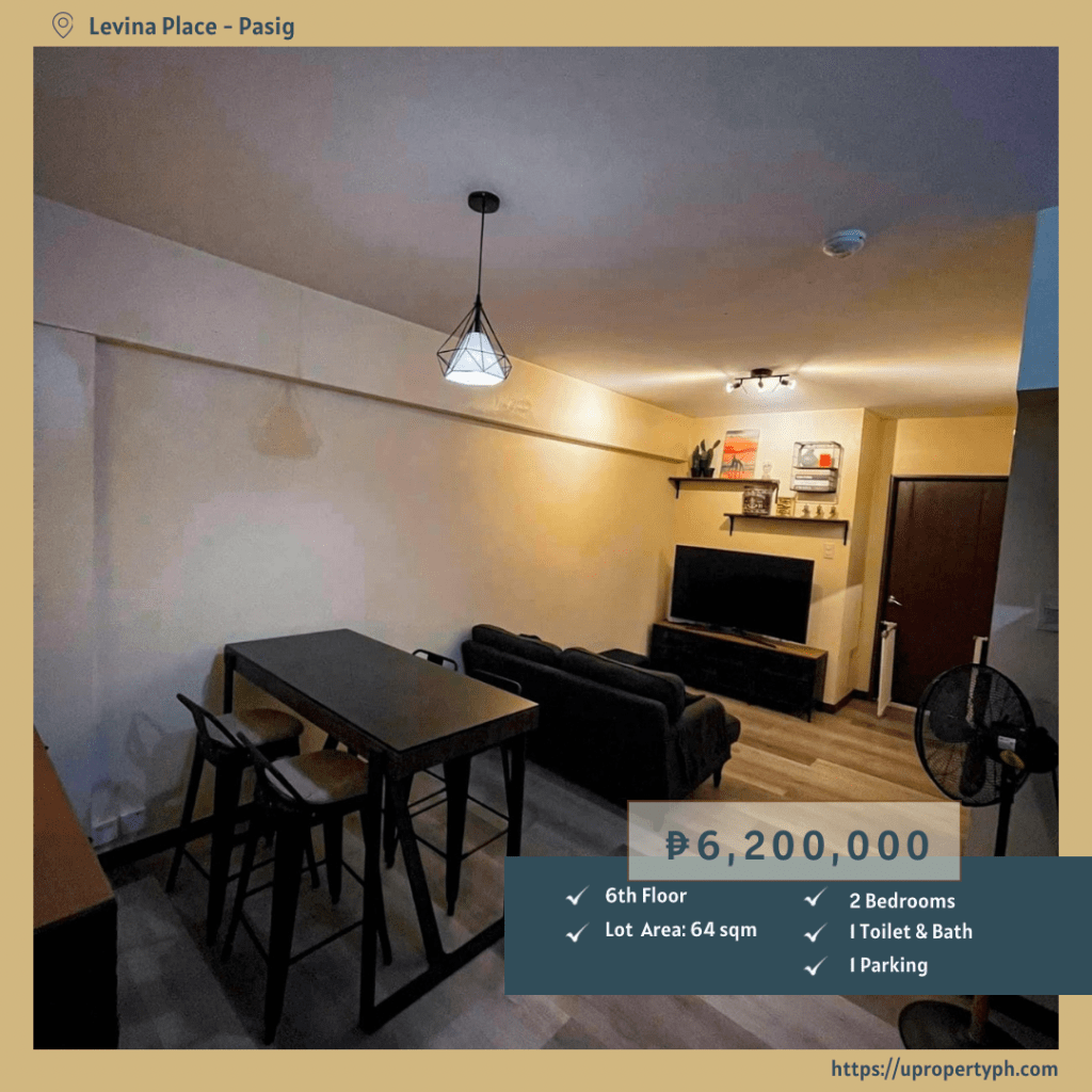 Modern 2-Bedroom Furnished Condo for Sale at Levina Place, Rosario, Pasig&nbsp;City