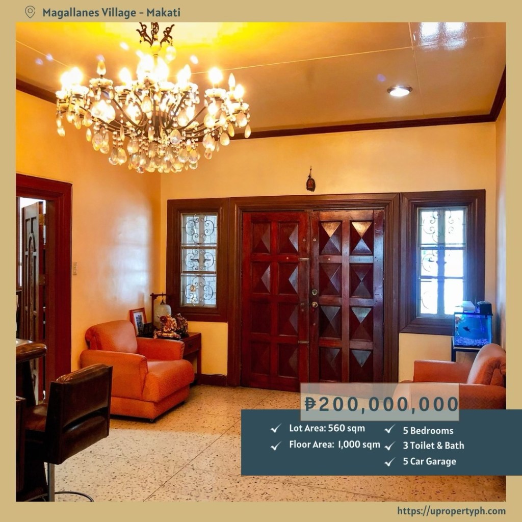 For Sale: Luxurious 5-Bedroom House and Lot in Magallanes Village, Makati – Your Dream Home&nbsp;Awaits