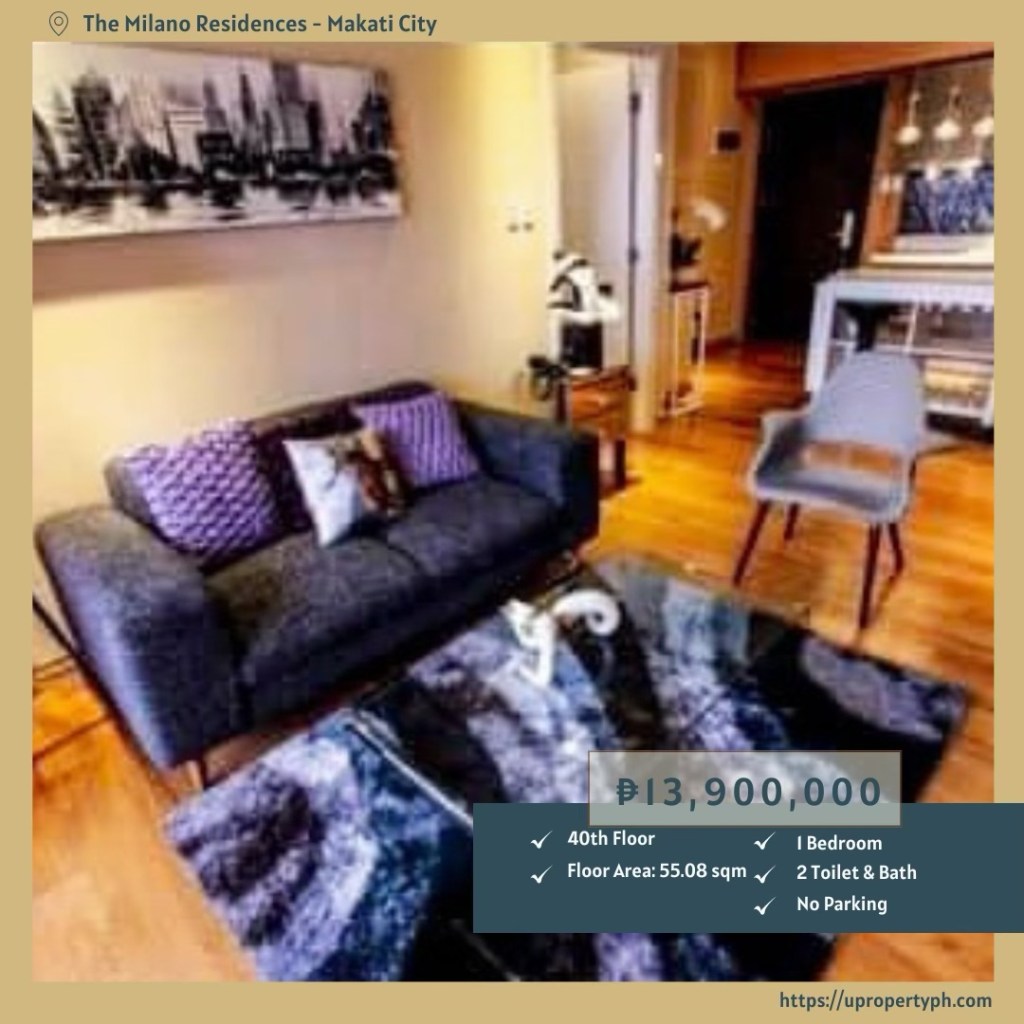 For Sale: Luxury 1-Bedroom Condo at The Milano Residences, Century City, Makati – Fully Furnished & High&nbsp;Floor