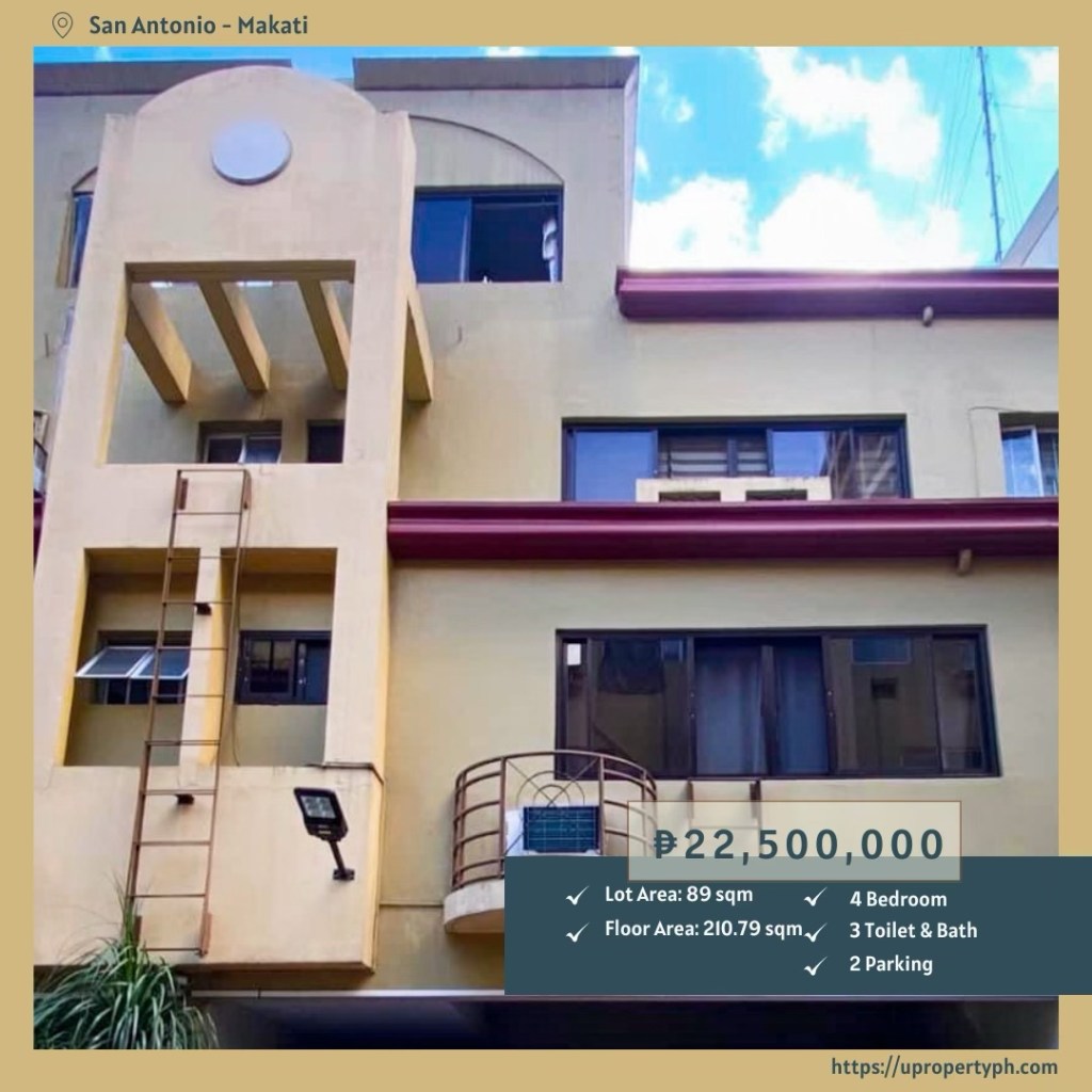 For Sale: Exclusive 4-Bedroom Townhouse in Prime San Antonio, Makati&nbsp;City