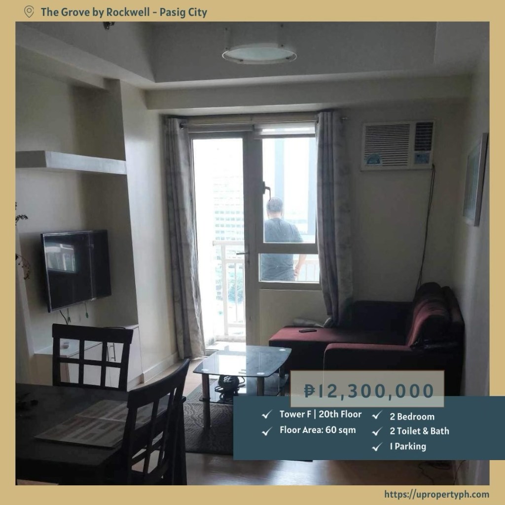 2-Bedroom Furnished Condo for Sale at The Grove by Rockwell, Ugong, Pasig&nbsp;City