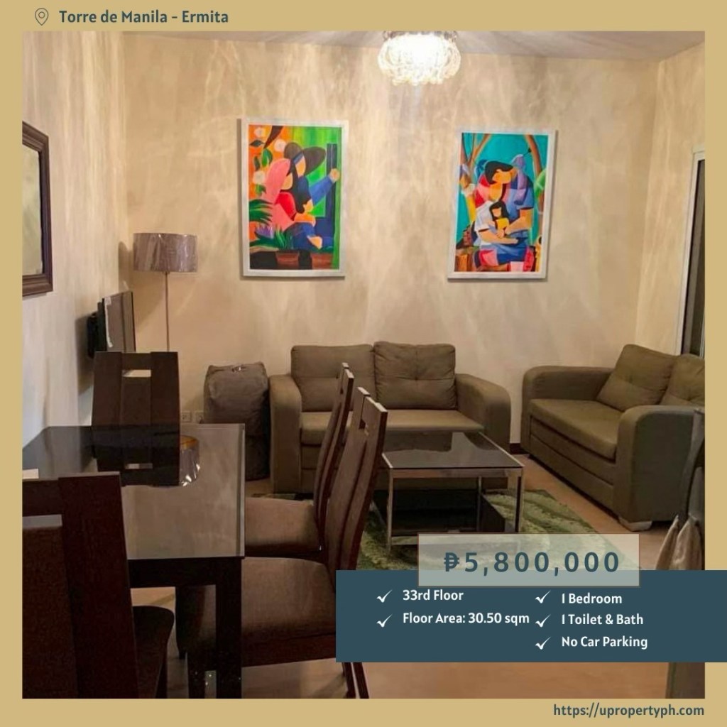 Live Elevated in Style: Furnished 1-Bedroom Condo with Balcony at Torre de Manila,&nbsp;Ermita