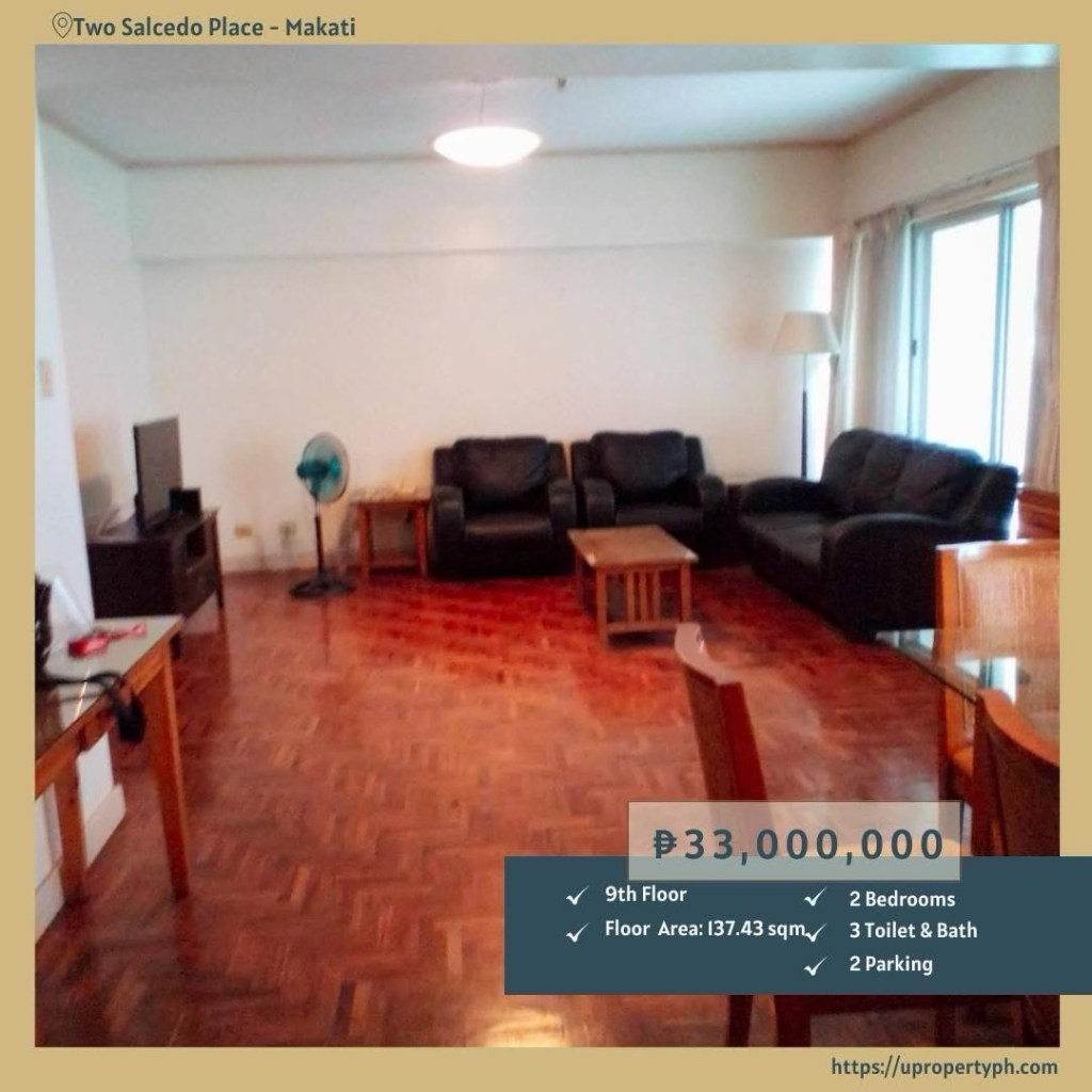 Discover Unparalleled Living: Premium 2-Bedroom Condo for Sale at Two Salcedo Place, Salcedo Village, Makati&nbsp;City