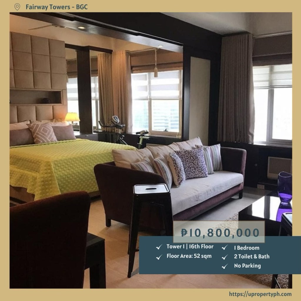 Modern 1-Bedroom Condo for Sale at Fairway Towers, BGC | Fully Furnished with Premium City&nbsp;Views
