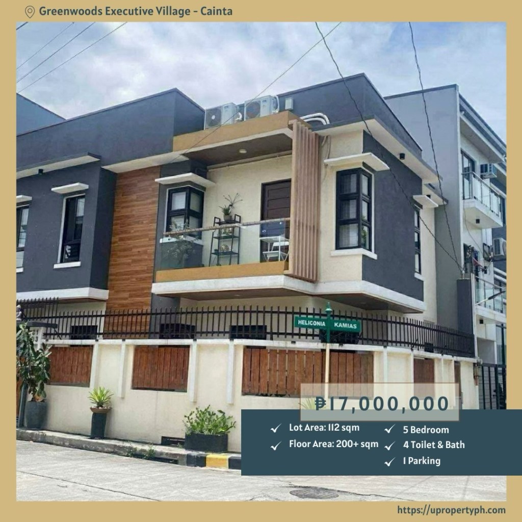 For Sale: Spacious 5-Bedroom House and Lot in Greenwoods Executive Village, Cainta, Rizal