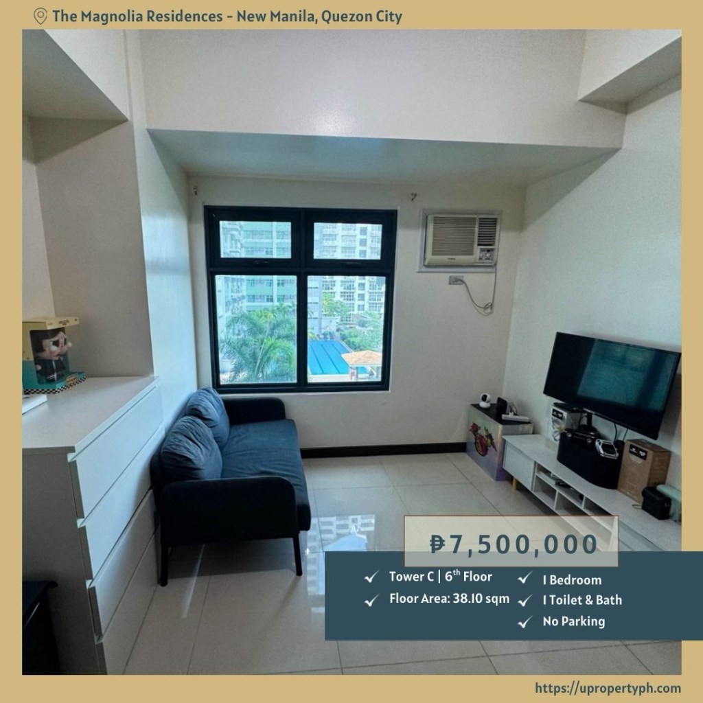 For Sale: Fully Furnished 1-Bedroom Condo at The Magnolia Residences Tower C, New Manila, Quezon&nbsp;City