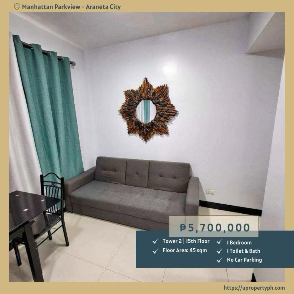 For Sale: 1-Bedroom Condo in Manhattan Parkview, Cubao, Quezon&nbsp;City
