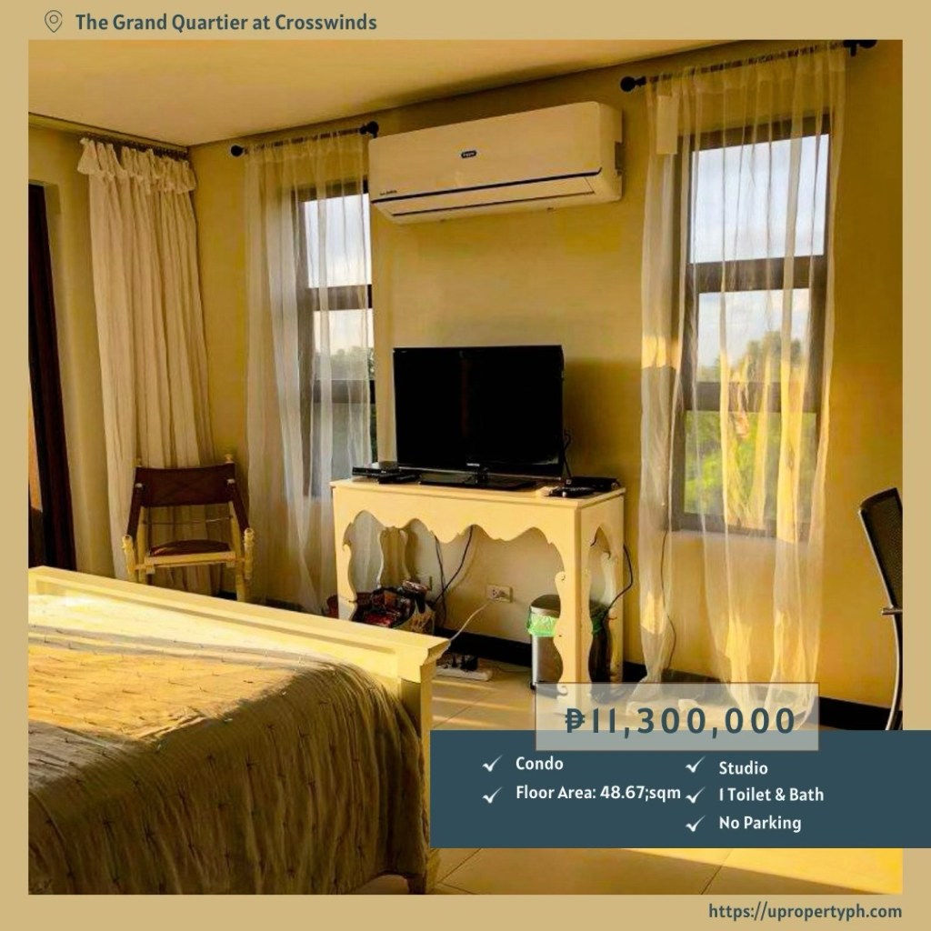 Studio Condo for Sale at The Grand Quartier III, Crosswinds Tagaytay | Furnished Alpine-Inspired Retreat with Premium Investment&nbsp;Value