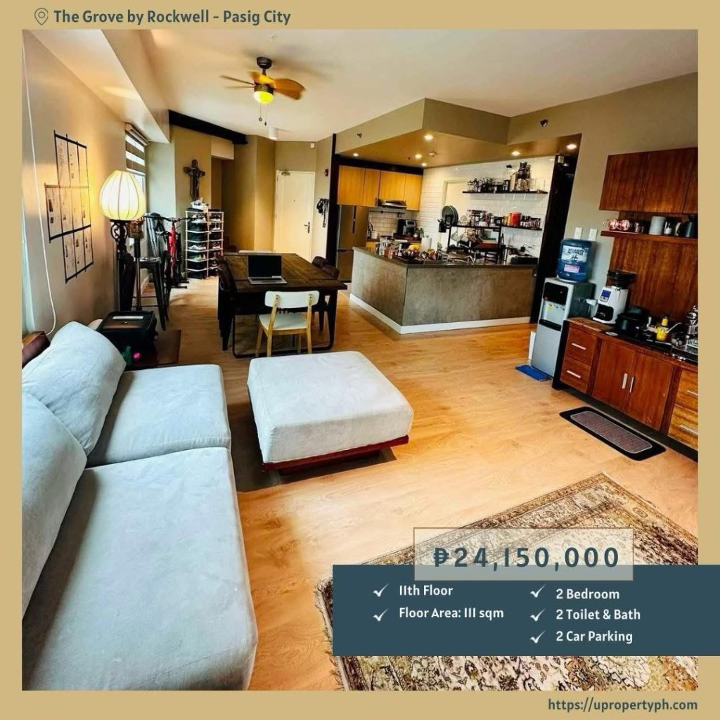 For Sale: Elegant 2-Bedroom Condo at The Grove by Rockwell, Pasig&nbsp;City