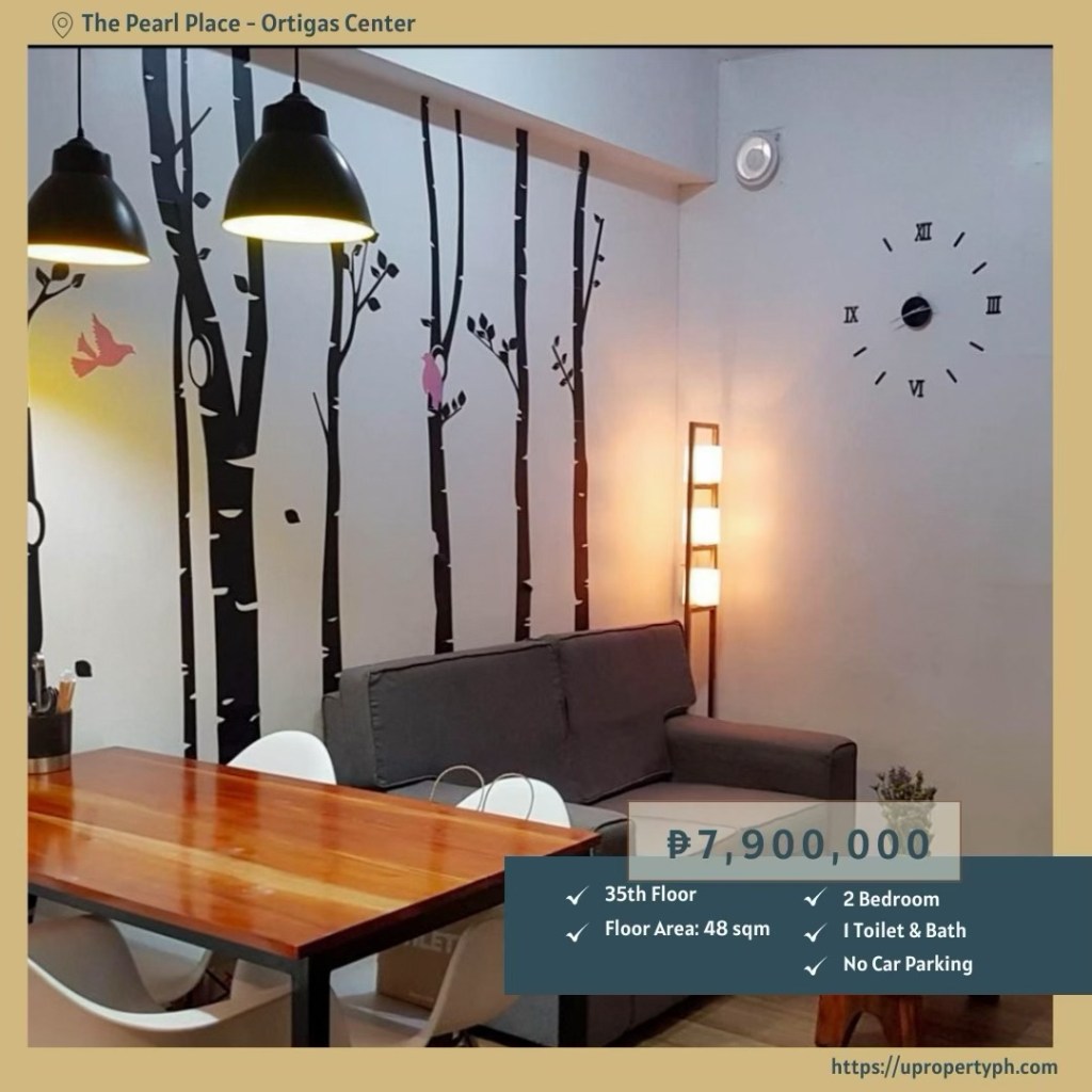 For Sale: Fully Furnished 2-Bedroom Condo at The Pearl Place, Ortigas Center, Pasig&nbsp;City