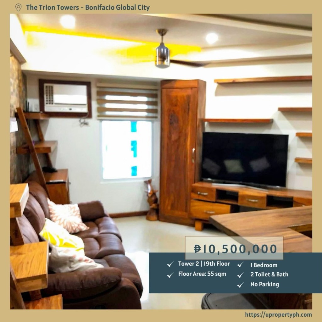 FOR SALE: 1-Bedroom Furnished Condo in The Trion Towers, BGC, Taguig&nbsp;City
