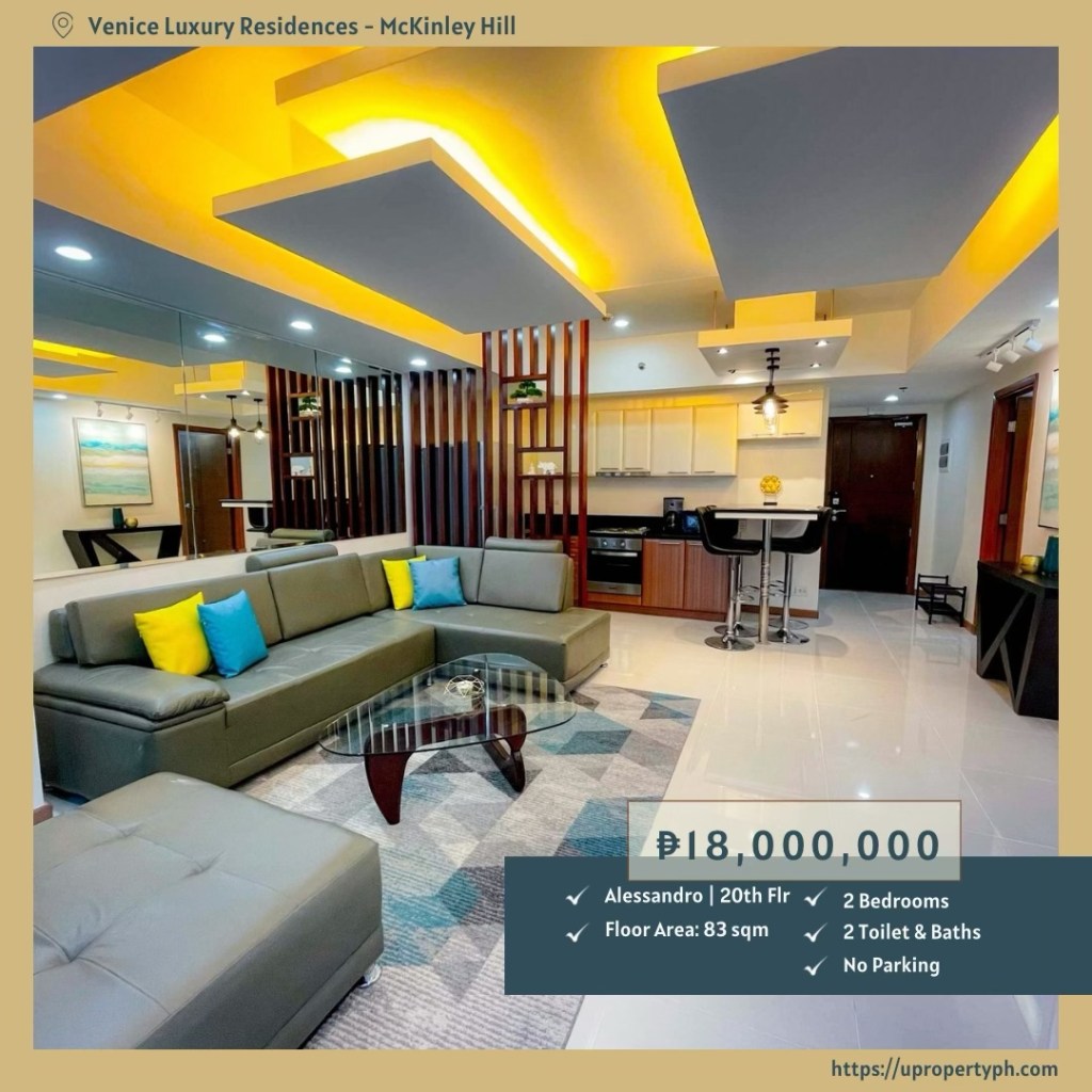 For Sale: Fully Furnished 2-Bedroom Condo in Venice Luxury Residences, McKinley Hill, Taguig&nbsp;City