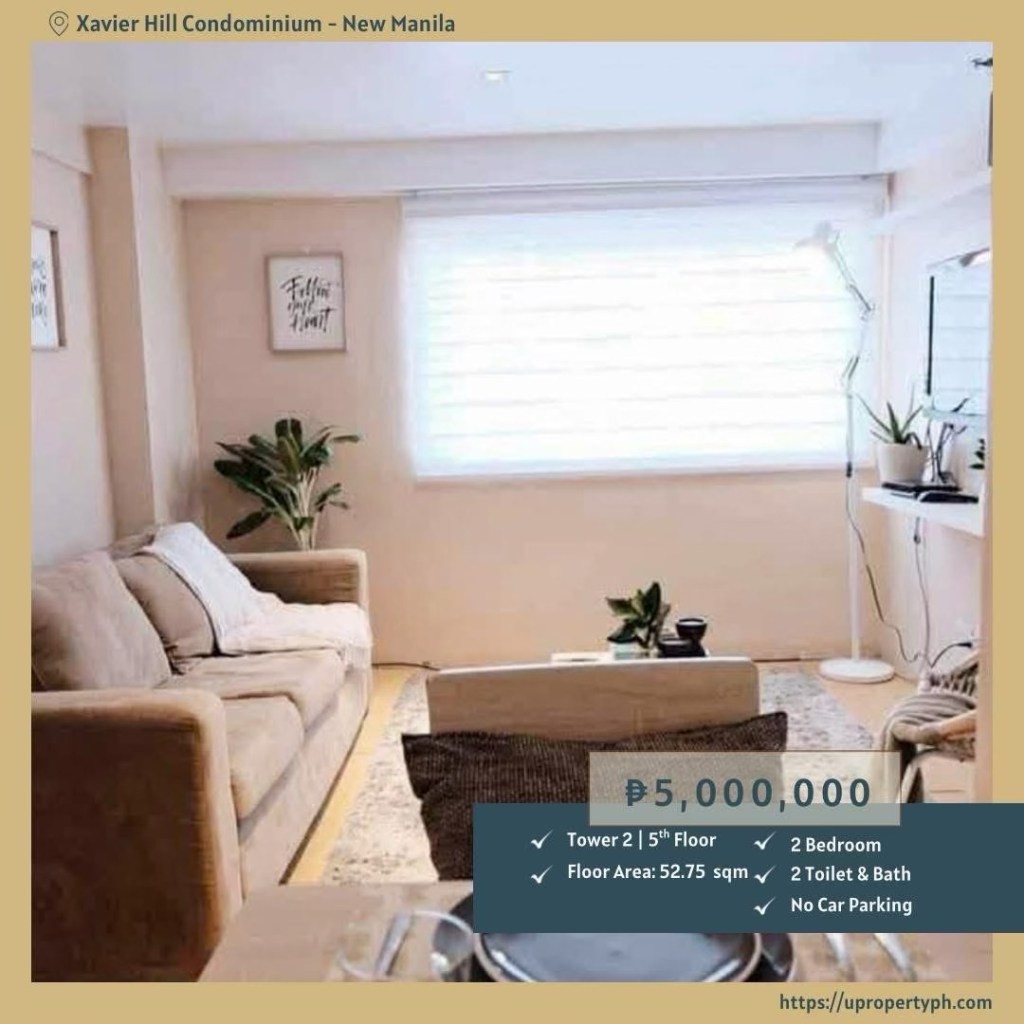 2-Bedroom Loft Condo for Sale | Xavier Hills, New Manila&nbsp;QC