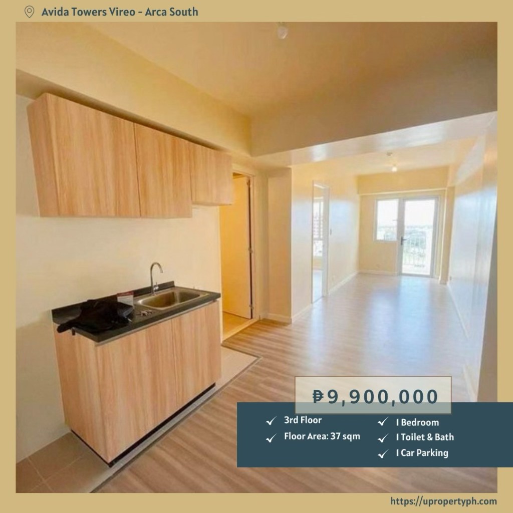 For Sale: 1-Bedroom Condo at Avida Towers Vireo, Arca South, Taguig&nbsp;City