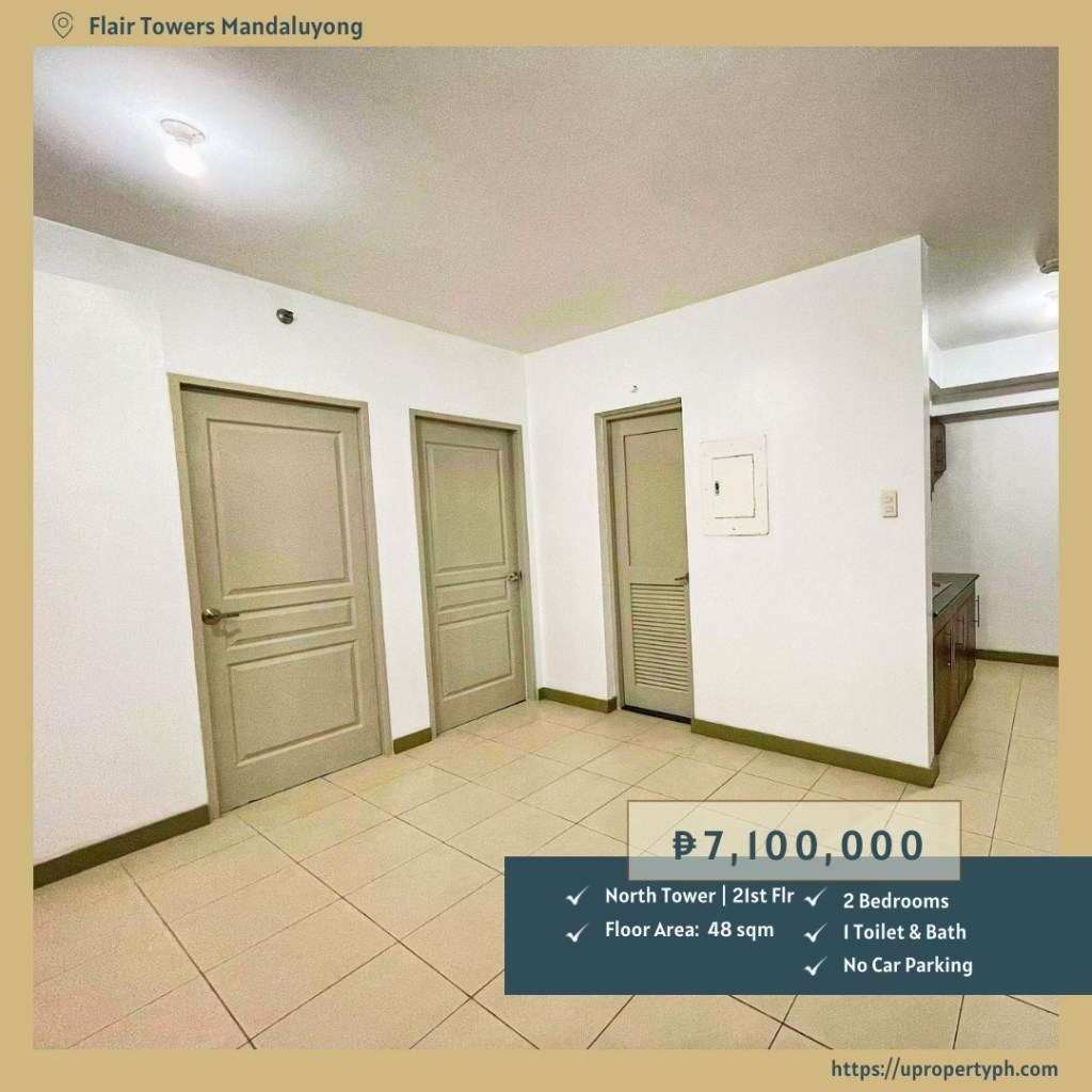 For Sale: Unfurnished 2-Bedroom Condo at Flair Towers, Mandaluyong&nbsp;City