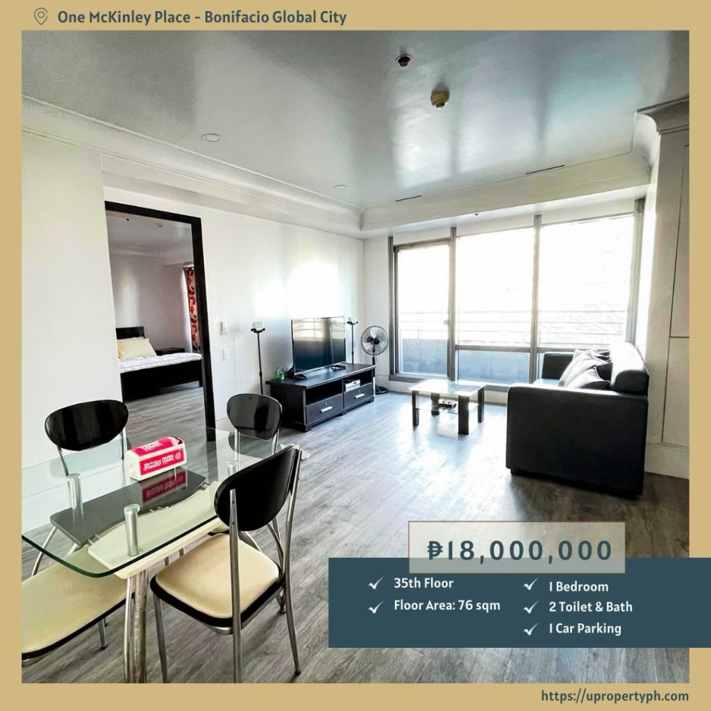 One McKinley Place | Spacious 1-Bedroom Condo for Sale in BGC, Taguig&nbsp;City