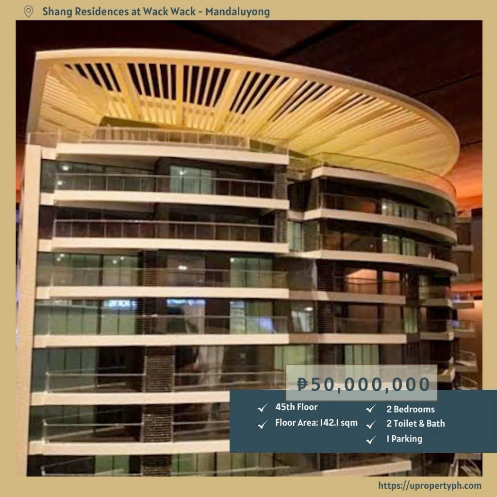 For Sale: Luxury 2-Bedroom Condo for Sale at Shang Residences at Wack Wack in Mandaluyong&nbsp;City