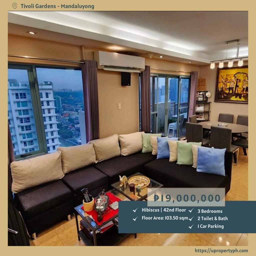 Spacious 3BR Condo For Sale in Tivoli Garden Residences – Premium City Living with Skyline&nbsp;Views
