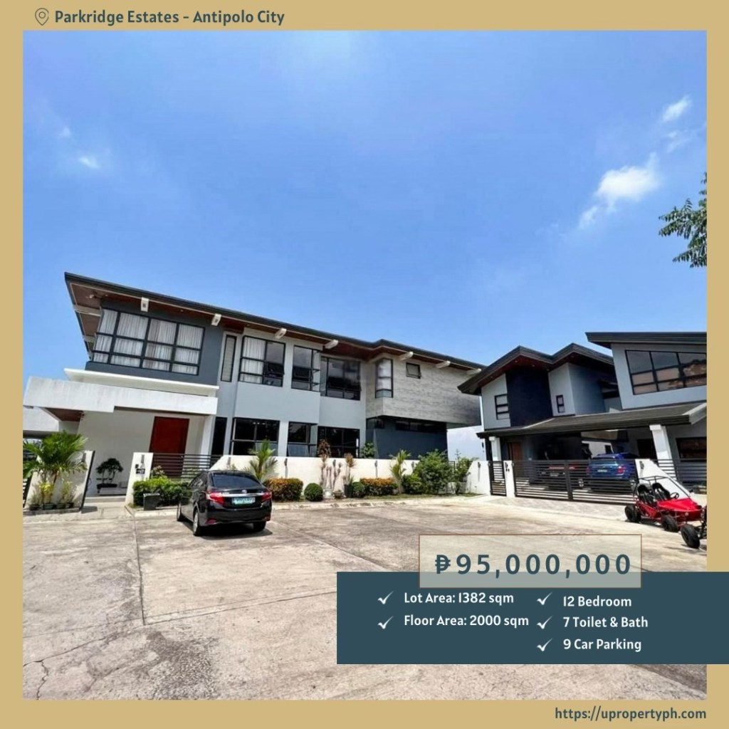 12-Bedroom House for Sale at Parkridge Estates — 2,000 sqm Mansion on 1,382 sqm Prime Lot in Antipolo&nbsp;City