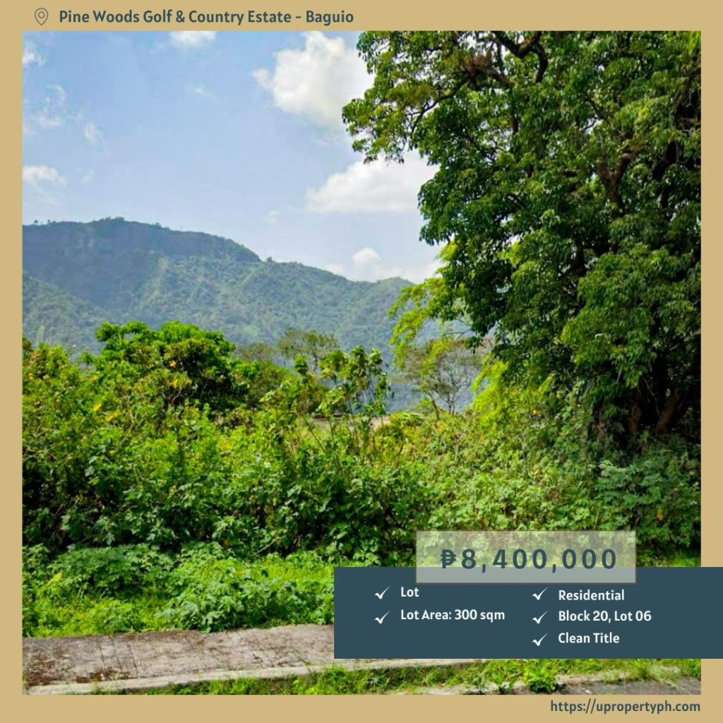 Residential Lot for Sale at Pinewoods Golf & Country Estates in Baguio&nbsp;City