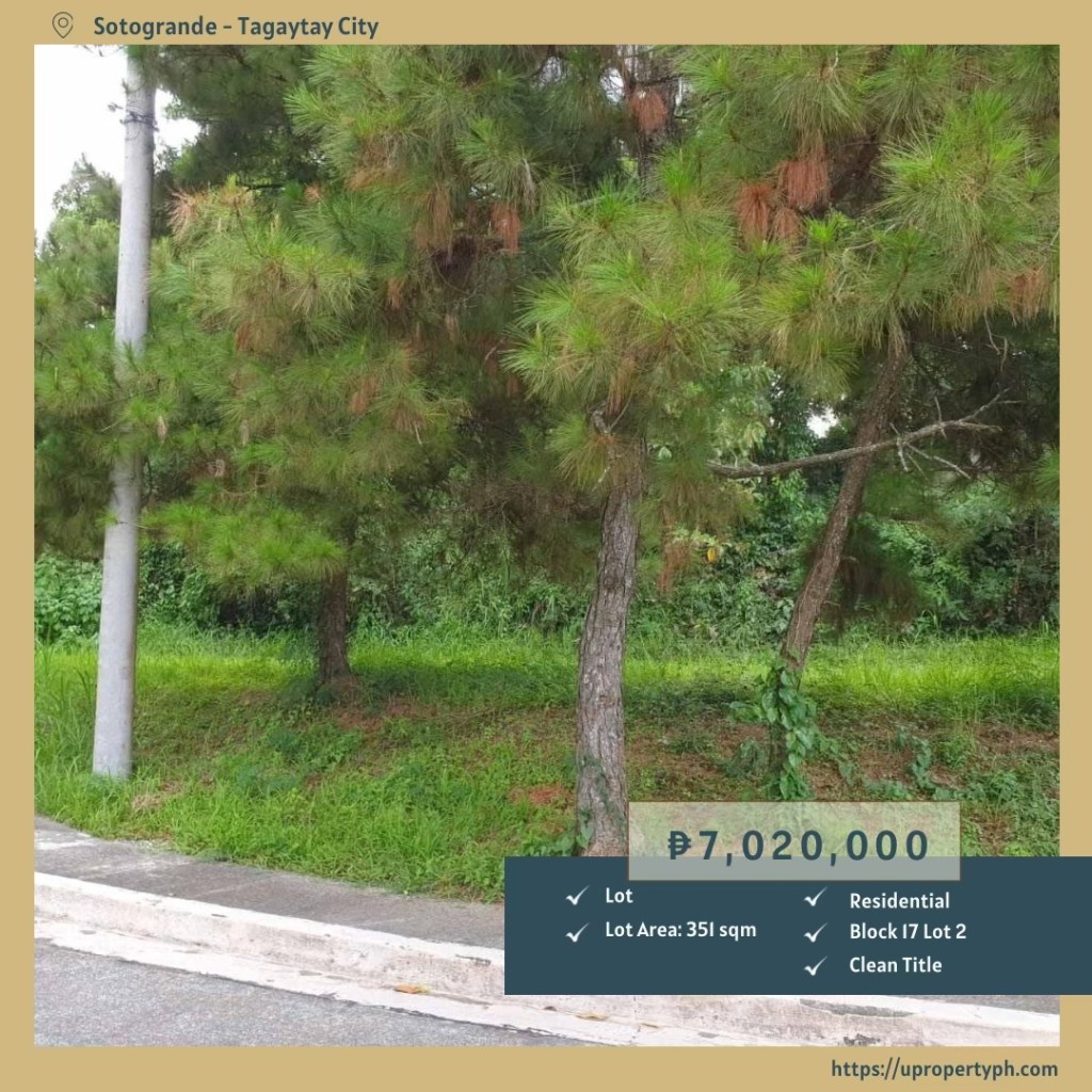 For Sale: 351 SQM Residential Lot in Sotogrande, Tagaytay | Elevated Lifestyle&nbsp;Retreat