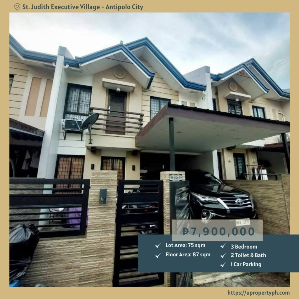 3-Bedroom House & Lot for Sale in St. Judith Executive Village, Antipolo City,&nbsp;Rizal