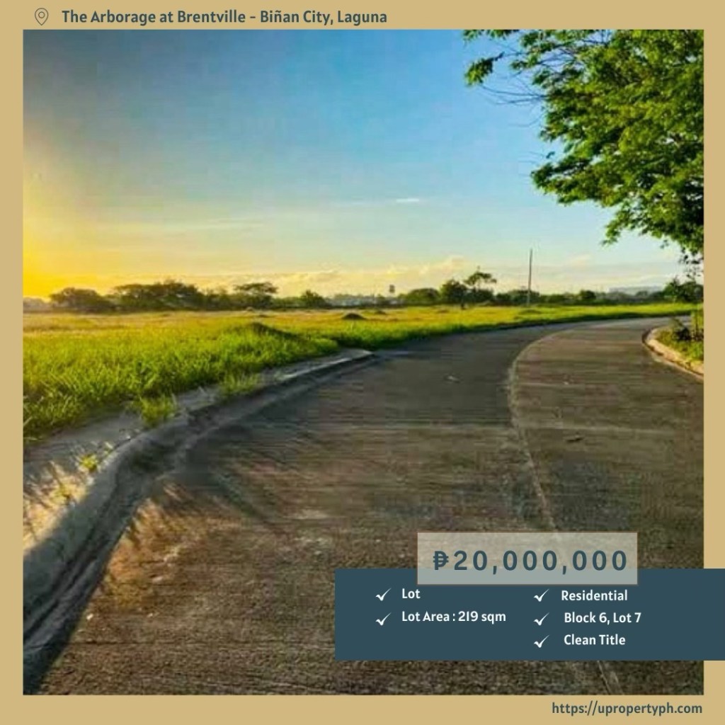 Premium Residential Lot for Sale in Biñan, Laguna — Live Exceptionally at The Arborage at Brentville 