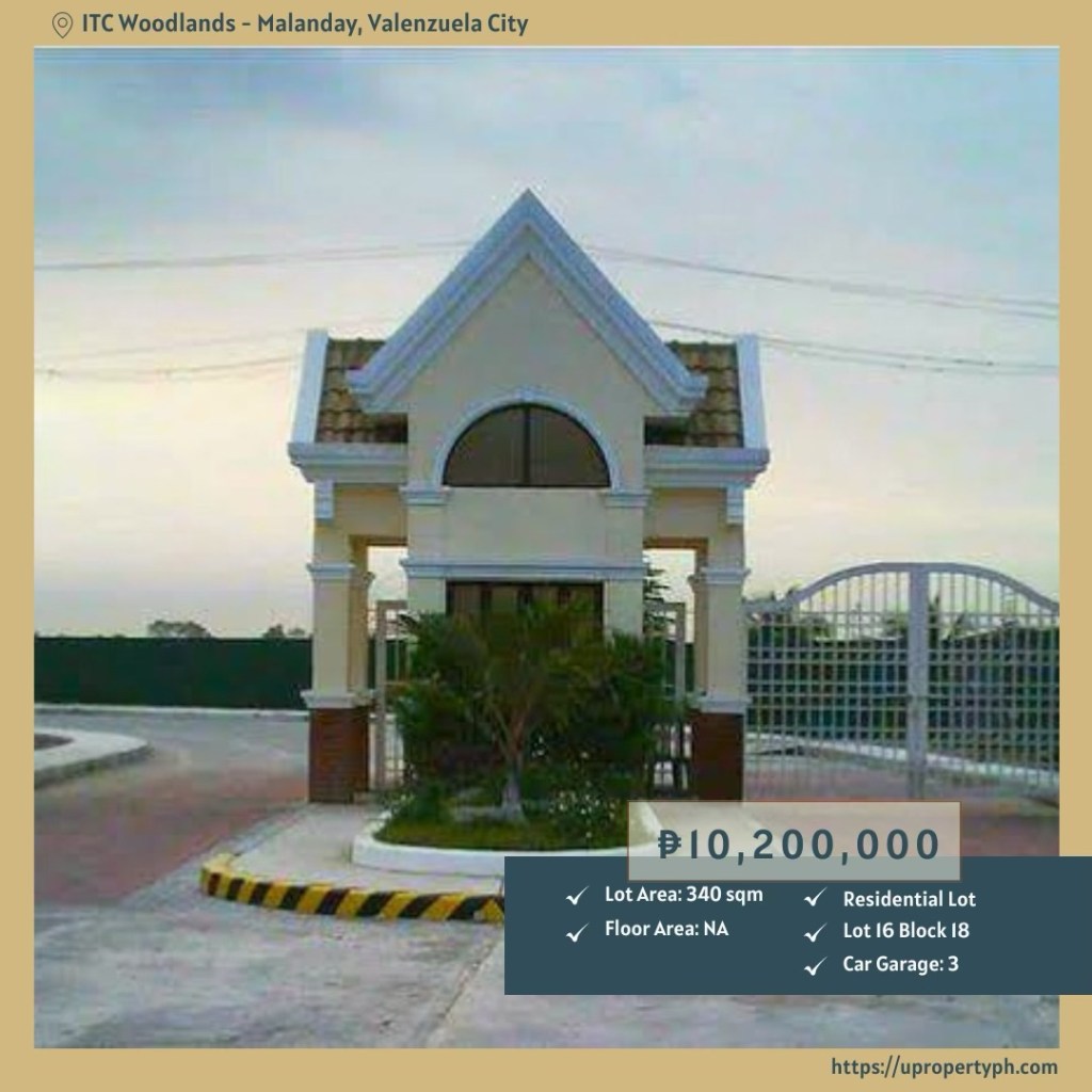 Residential Lot for Sale at ITC Woodlands in Malanday, Valenzuela&nbsp;City