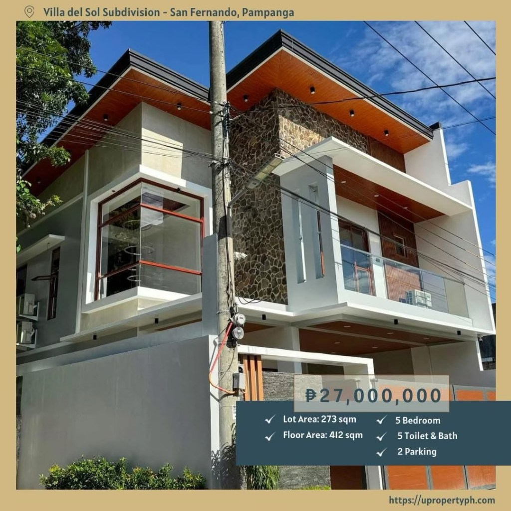 5-Bedroom House & Lot for Sale at Villa del Sol in San Fernando,&nbsp;Pampanga