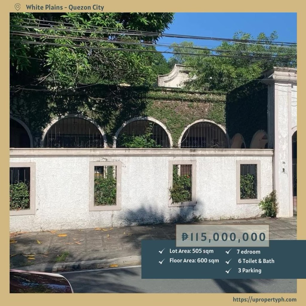 7-Bedroom House & Lot for Sale at White Plains Village in Quezon&nbsp;City