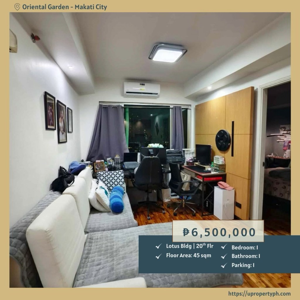 1-Bedroom Condo for Sale at Oriental Gardens in Chino Roces Avenue, Makati&nbsp;City
