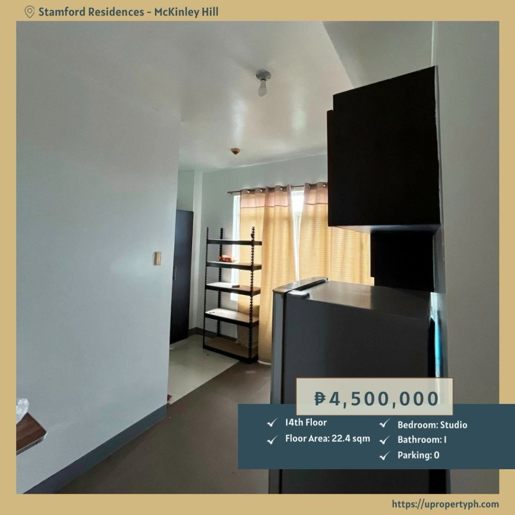 Studio Condo for Sale at Stamford Residences in McKinley Hill, Taguig&nbsp;City