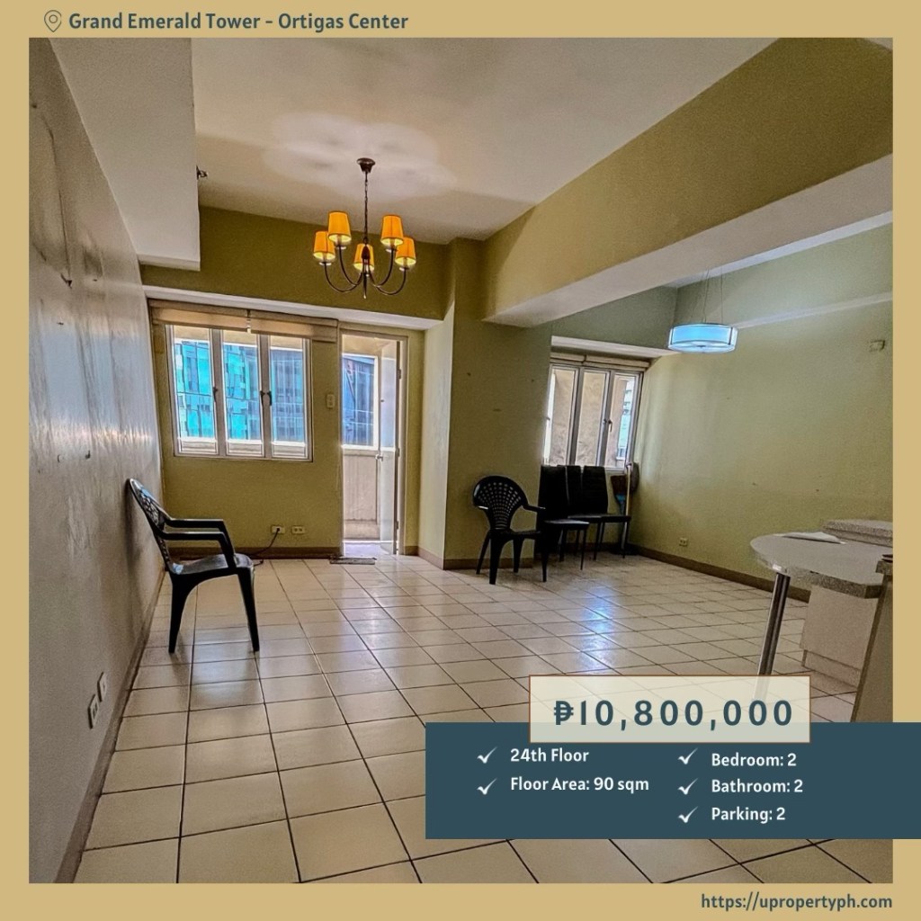 2-Bedroom Condo for Sale at The Grand Emerald Tower in Ortigas Center, Pasig&nbsp;City